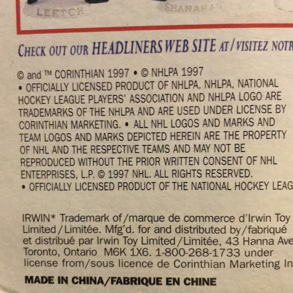 Headliners Jeremy Roenick figure - Picture 5 of 5